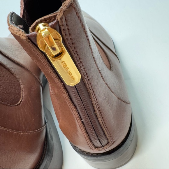 Cole Haan Reid Chestnut Brown Waterproof Leather Boots 10.5 - Picture 6 of 10